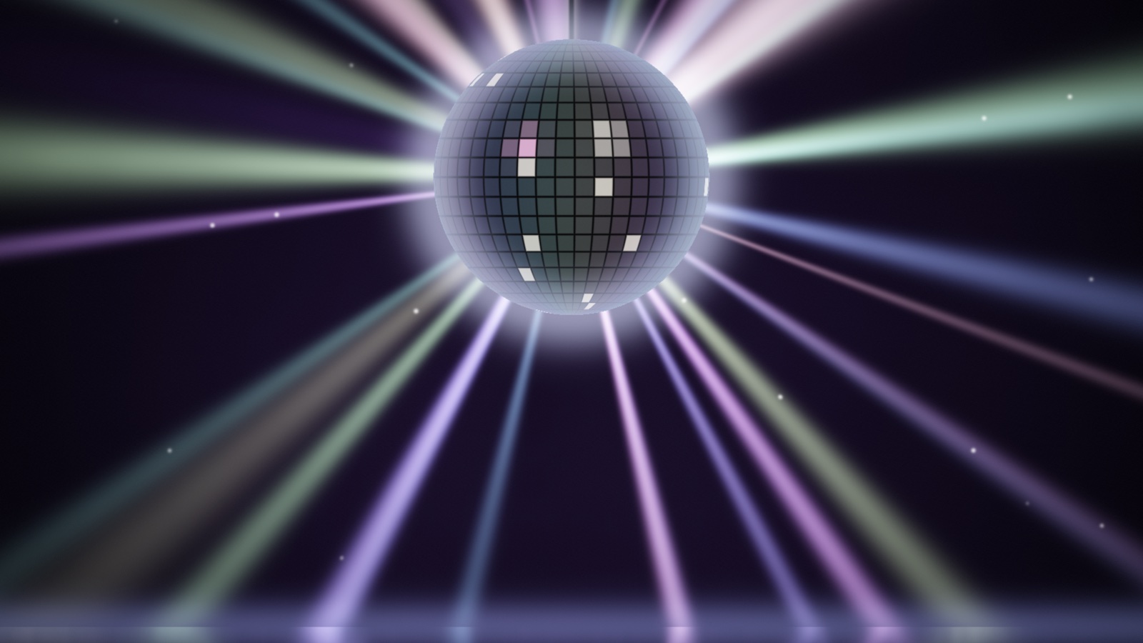 SYQEL Desktop playing a disco ball visual